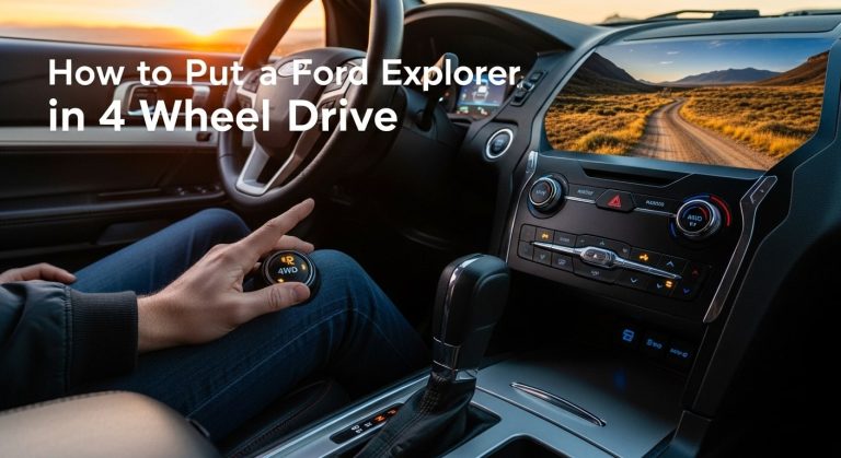 How to Put a Ford Explorer in 4 Wheel Drive
