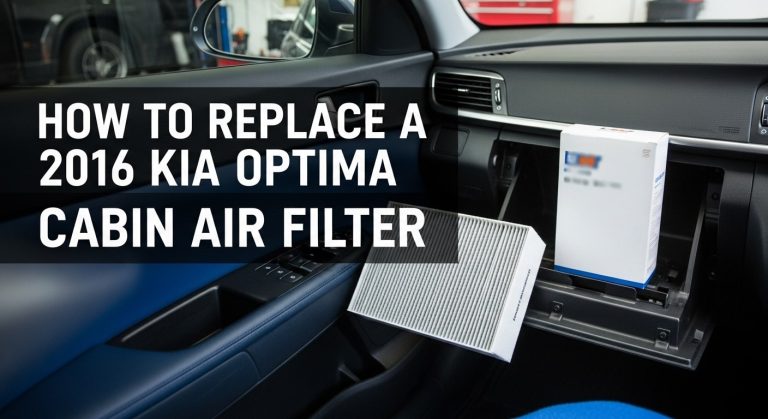 How to Replace a 2016 Kia Optima Cabin Air Filter