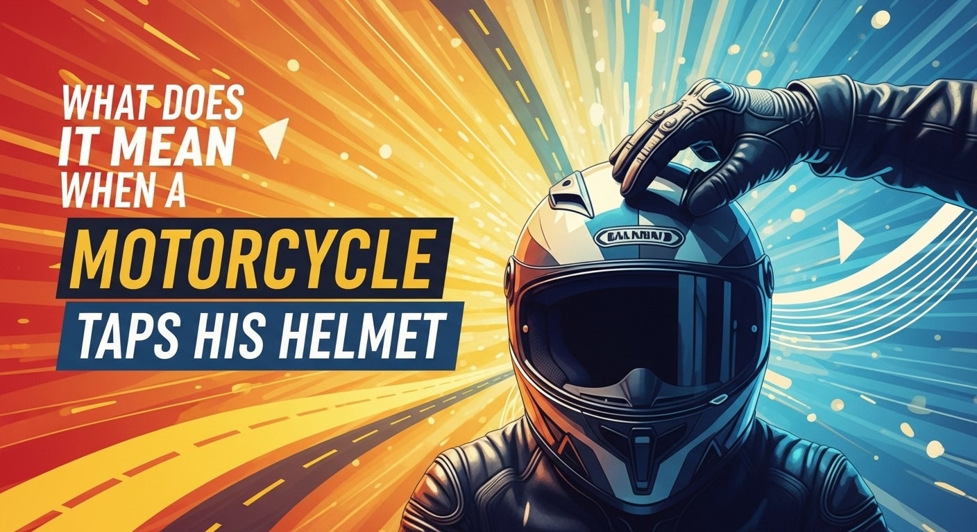 What Does It Mean When a Motorcycle Taps His Helmet