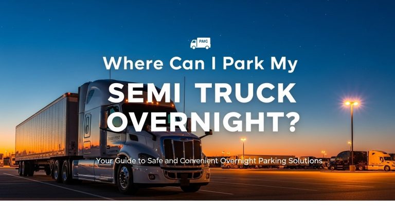 Where Can I Park My Semi Truck Overnight