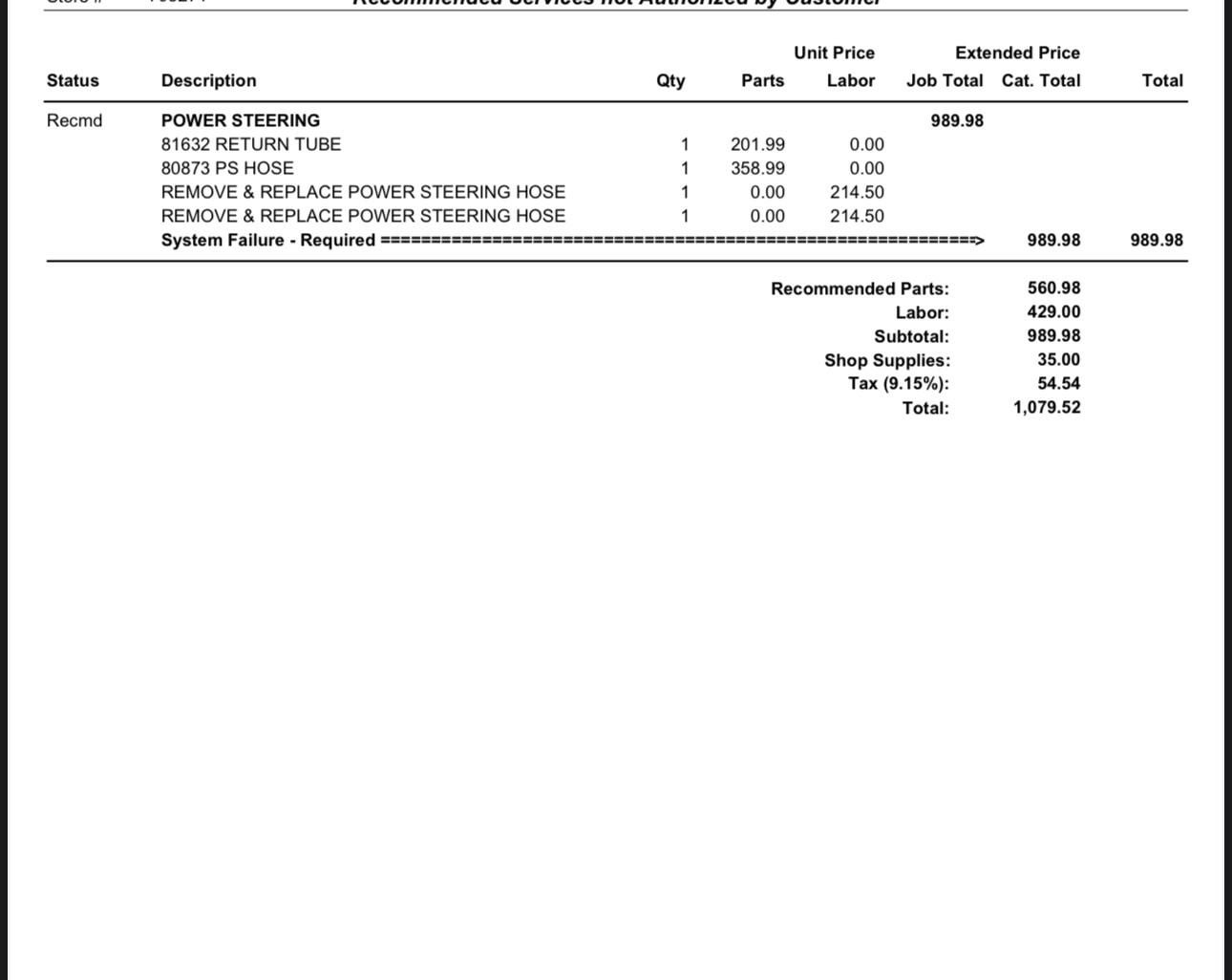 How Much is It to Fix Power Steering