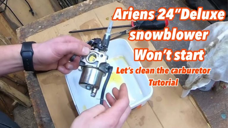 How to Clean a Carburetor on a Ariens Snowblower