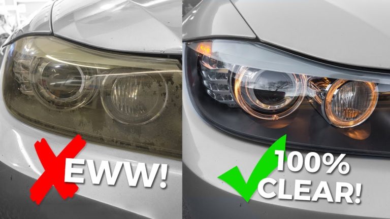 How to Clean Yellow Headlights