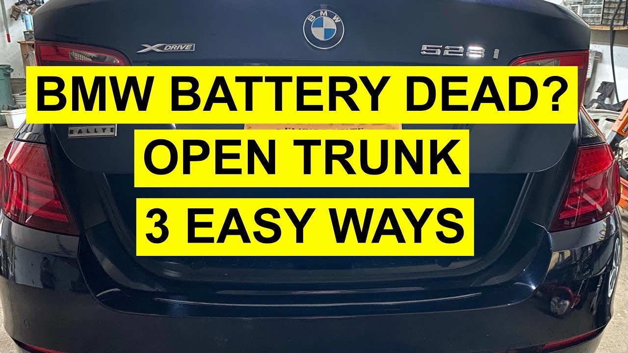 How to Open a Bmw Trunk With a Dead Battery