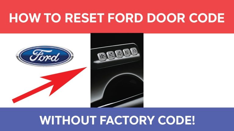 How to Reset Ford F150 Door Code Without Factory Code