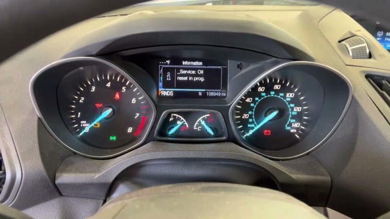 How to Reset Oil Light 2016 Ford Escape