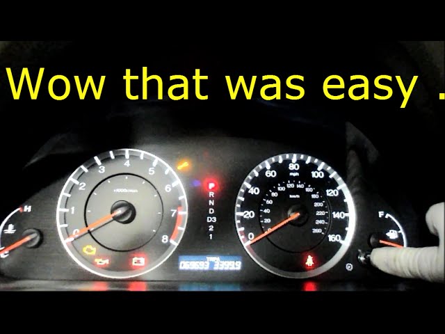 How to Reset Oil Light on 2010 Honda Accord