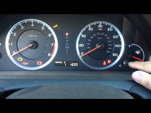 How to Reset Oil Light on Honda Accord 2009