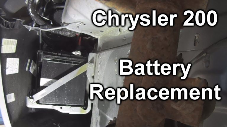 Where is the Battery in Chrysler 200