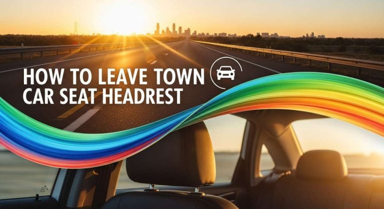 How to Leave Town Car Seat Headrest