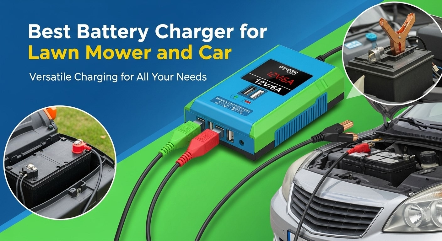 Best Battery Charger for Lawn Mower and Car