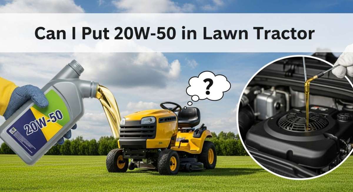 Can I Put 20W-50 in Lawn Tractor