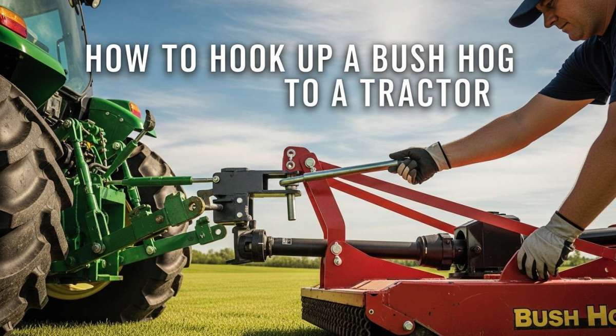 How to Hook Up a Bush Hog to a Tractor